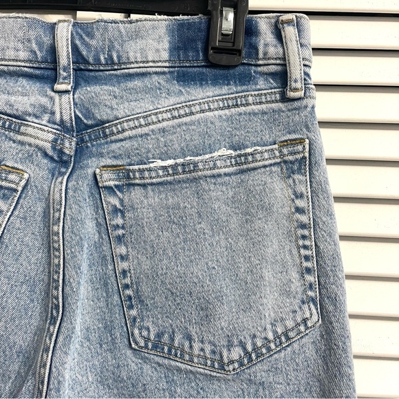 Abercrombie & Fitch 90s Straight Ultra High Rise Jeans Criss Cross Waist 10R/30 - Picture 6 of 12